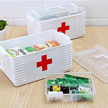 Multi-Layer Medicine Storage First Aid Box