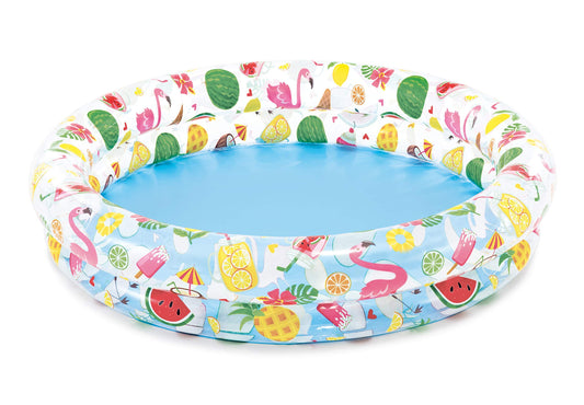 INTEX Stars Kiddie 2 Ring Circles Swimming Pool (48" X 10") - 59421