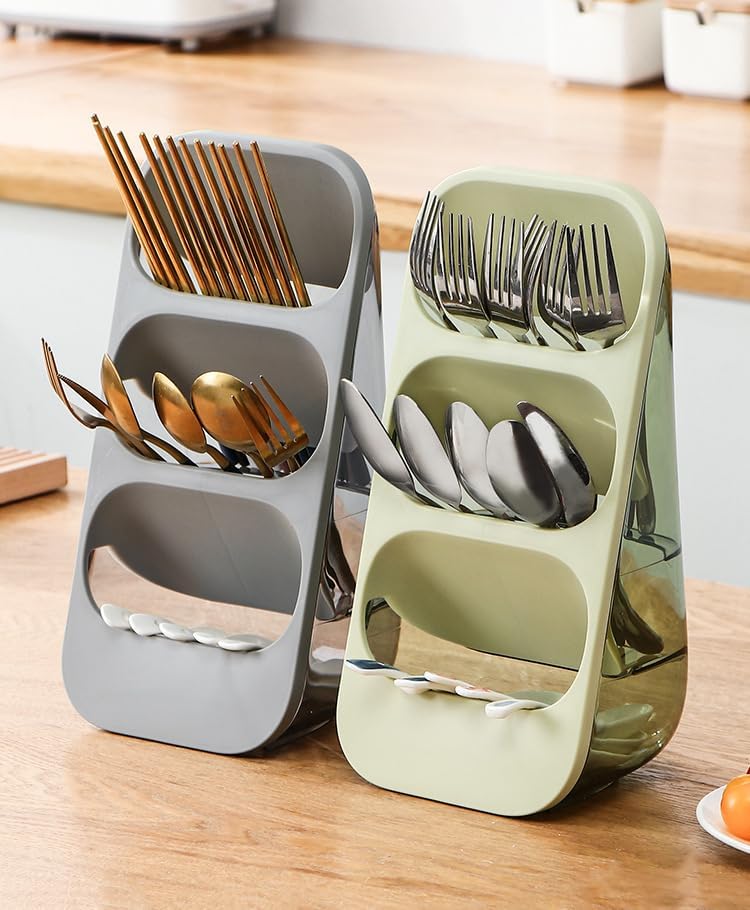 3-Tier Cutlery Drainer Tableware Holder