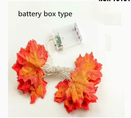 Artificial Maple leaves fairy lights for decoration