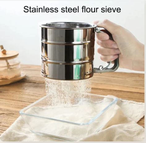 Stainless Steel Flour Sifter,  Sieve Sugar Bake Pastry Tool