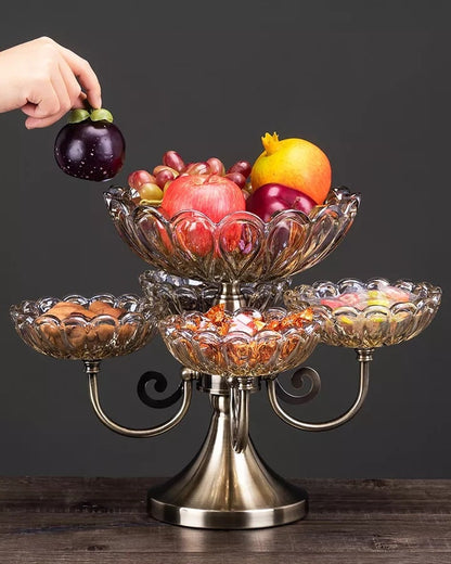 European Style Rotating Dry Fruits Platter Stand