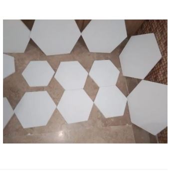 10 x 10 Pack of 4 Hexagon Canvas For Acrylic Painting