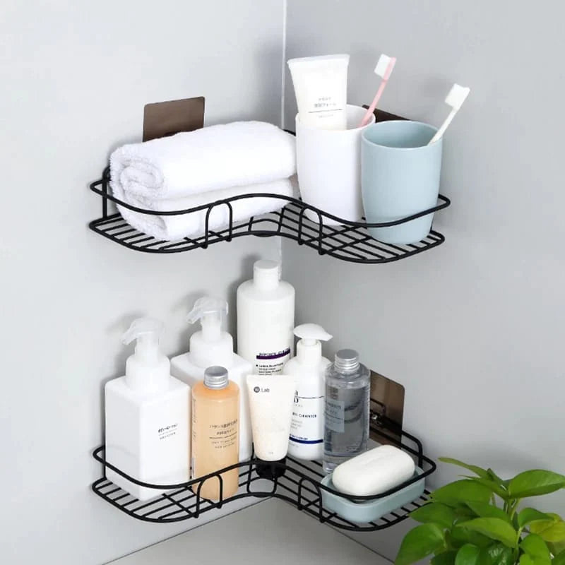 Triangular Corner Metal Washroom Stand