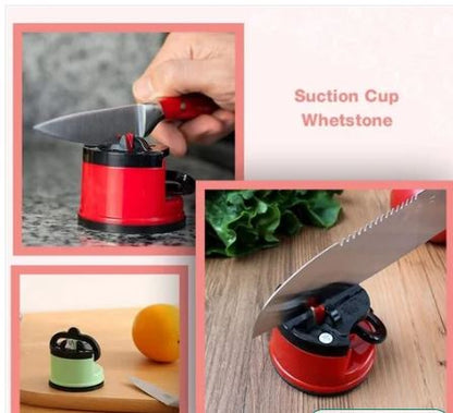 Manual Knife Sharpener with Secure Suction Pad