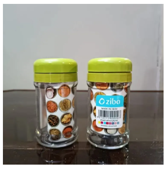 2 Pcs Ziba Sazan Plastic Seasoning Storage Spice Shaker (Large)