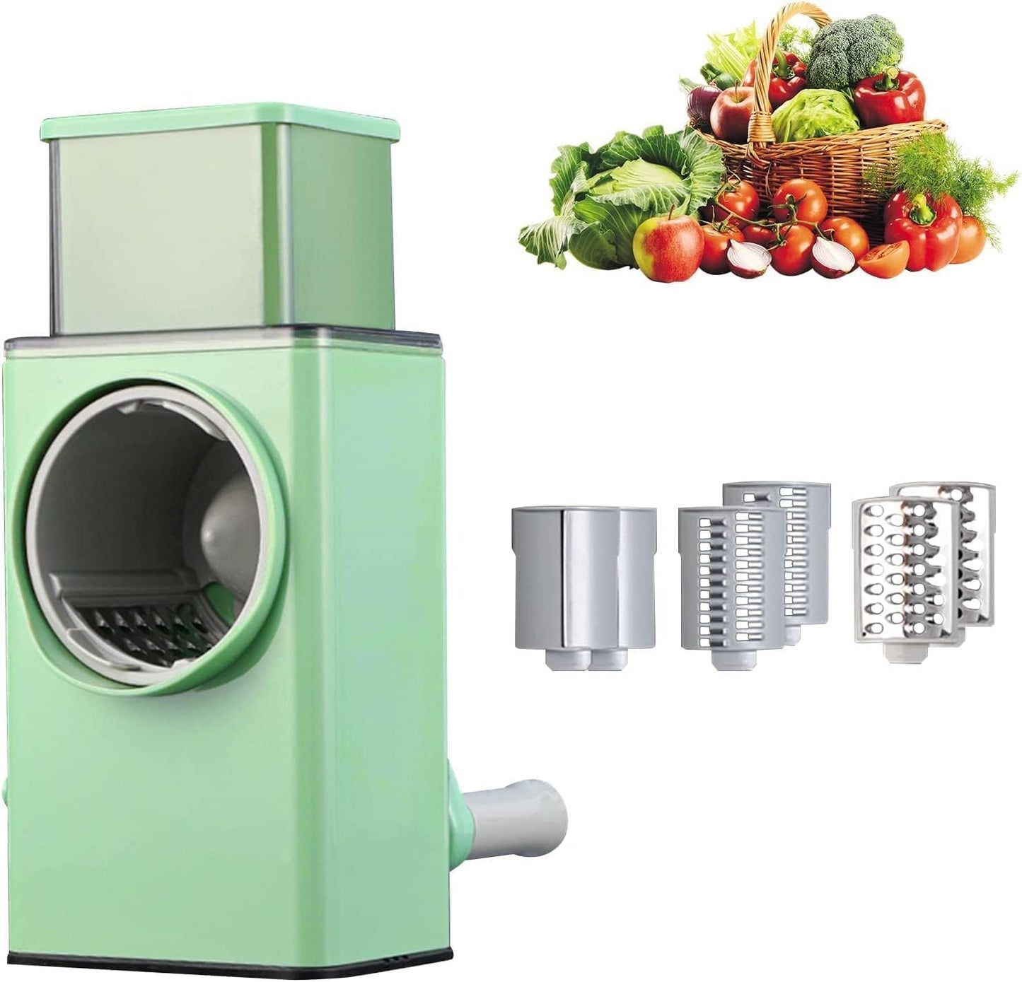 3 in 1 manual vegetable chopper, slicer, shredder