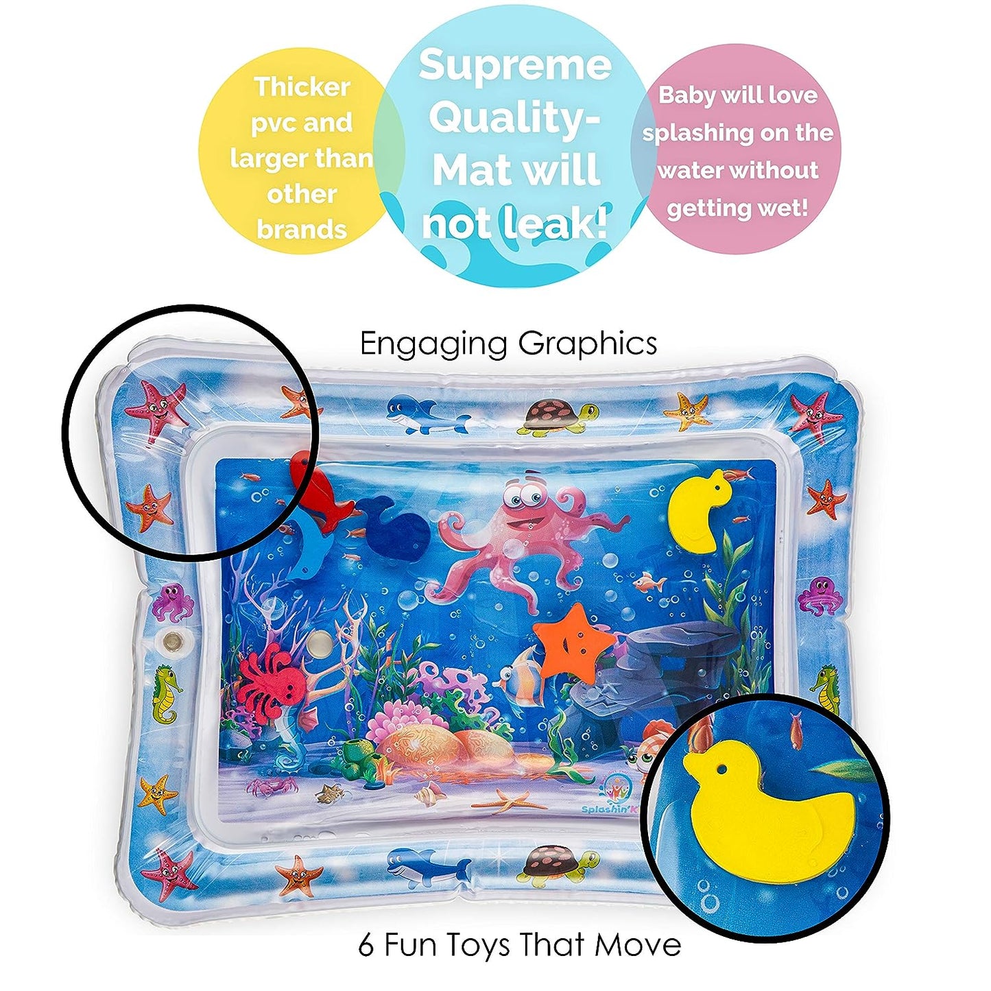 Inflatable Tummy Time Water Mat