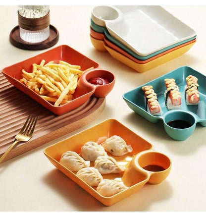 Kitchen Dipping Sauce Melamine Snack Plate