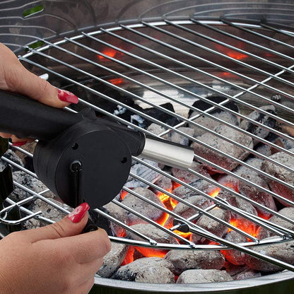 Outdoor Cooking BBQ Fan Air Blower For Barbecue Fire