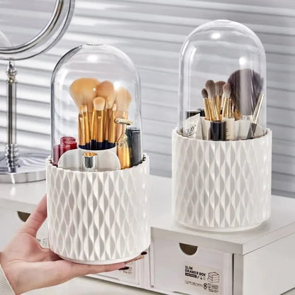 Sleek 360° Rotating Makeup Brush Holder