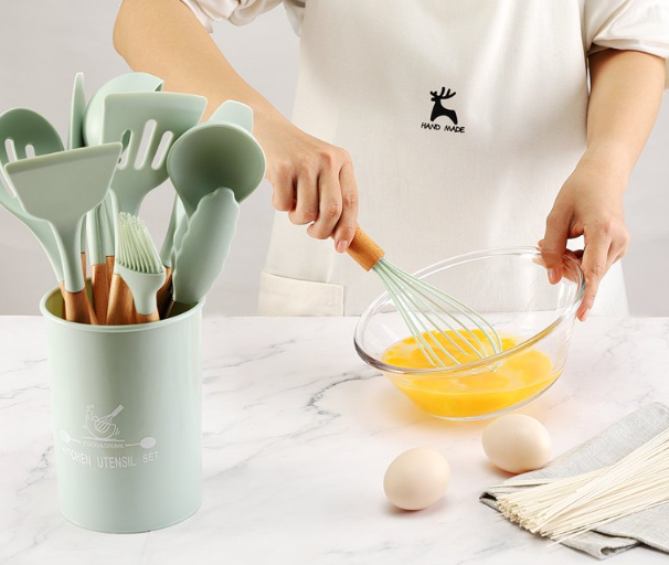 12 PCS Silicone Cooking Utensils Set