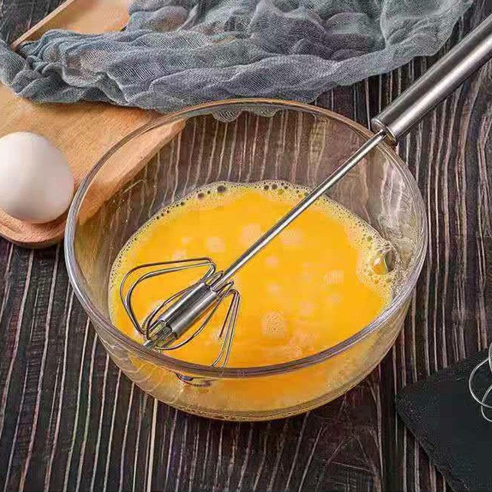 Stainless Steel Handle Semi Automatic Egg Beater