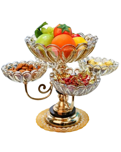 European Style Rotating Dry Fruits Platter Stand