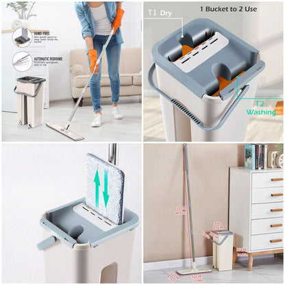 Automatic Spin Mop with Bucket for Home and Kitchen