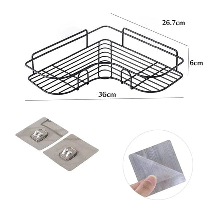 Triangular Corner Metal Washroom Stand