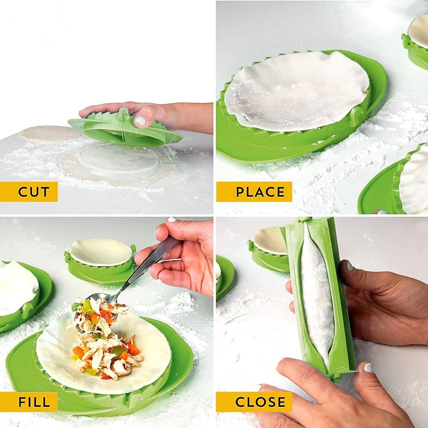 3pcs  Plastic Dumpling Mold , Pastry, Samosa, Pocket Sandwich  Shaper