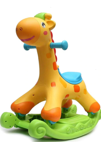 2 in 1 Rocker & Scoot Riding Rocking Giraffe Ride On