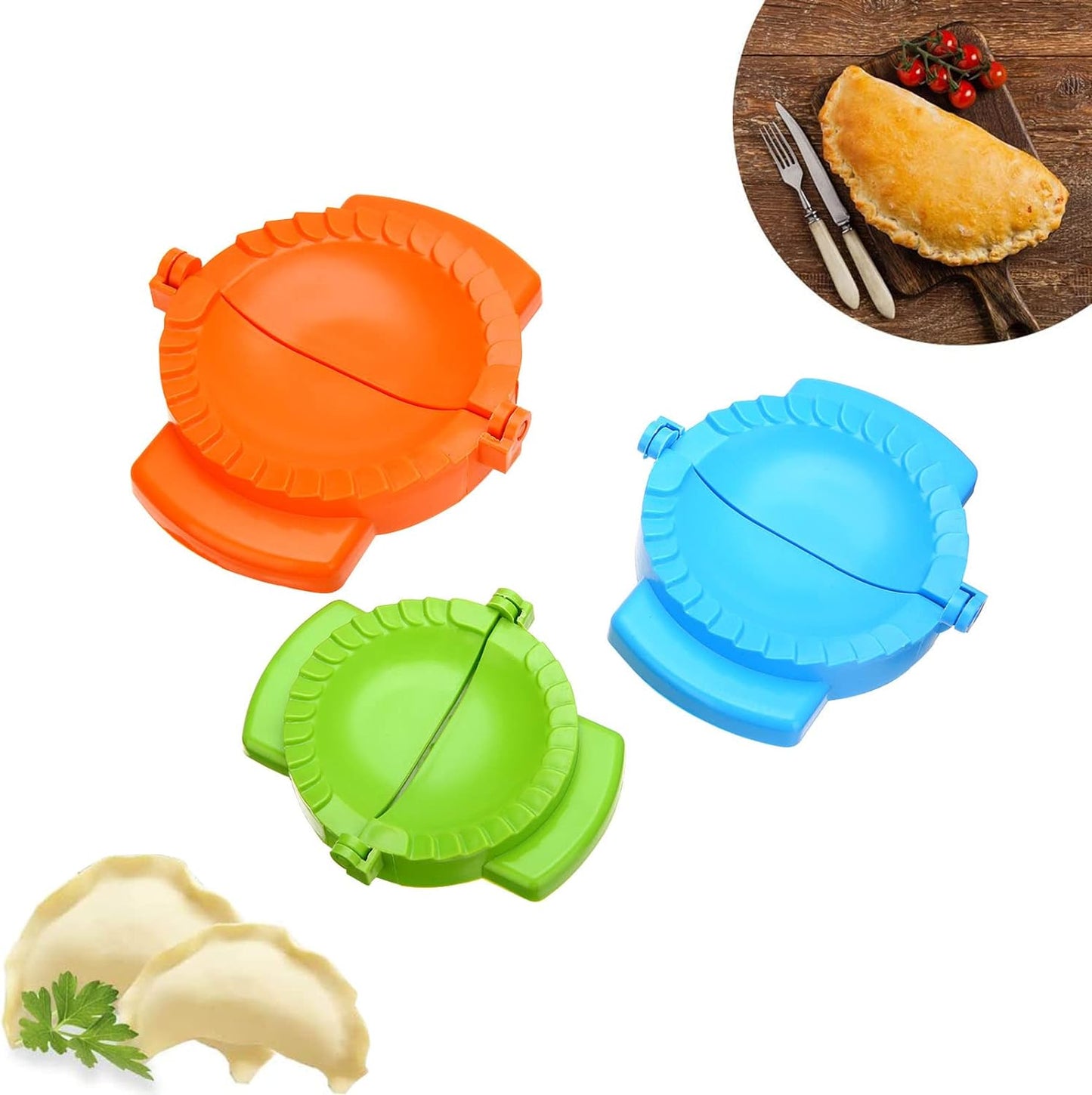 3pcs  Plastic Dumpling Mold , Pastry, Samosa, Pocket Sandwich  Shaper