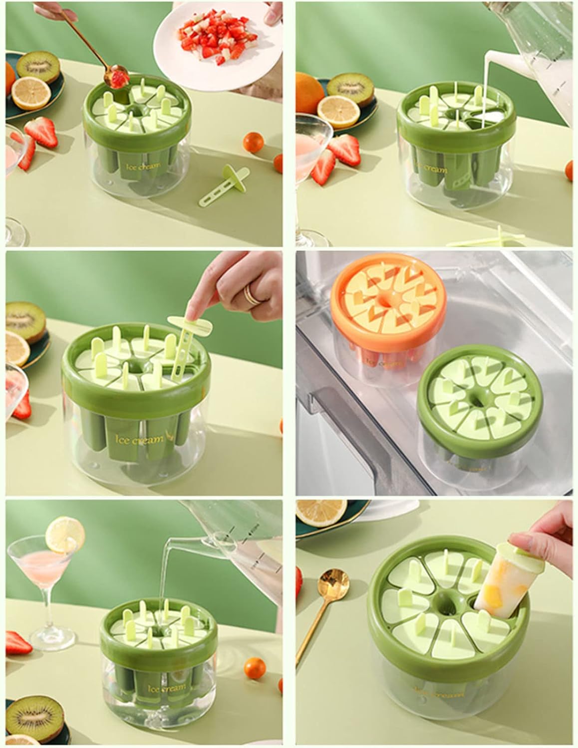 7 Grids Mini Ice-cream Popsicle Mould