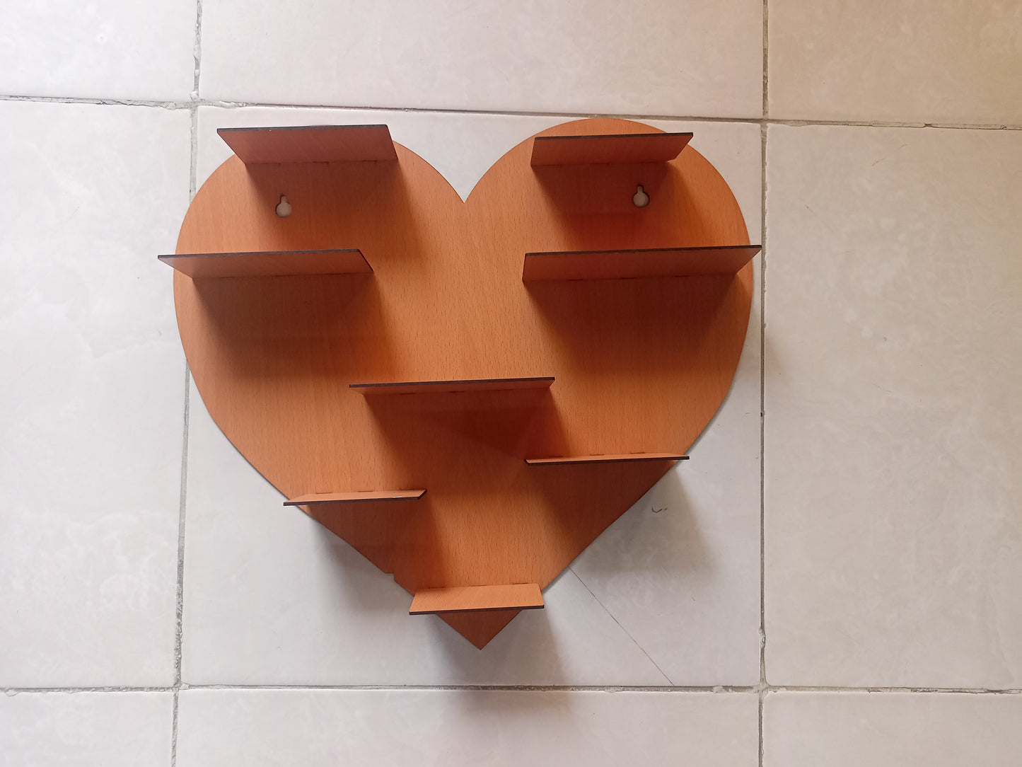 Wooden Wall Shelf, Heart Shelf Home Decor