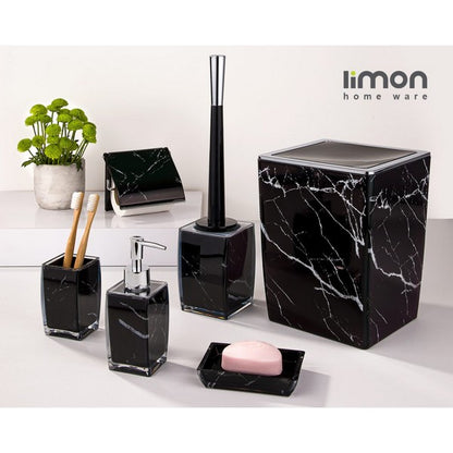 Limon 6 Pcs Classic Marble Design Bathroom Set