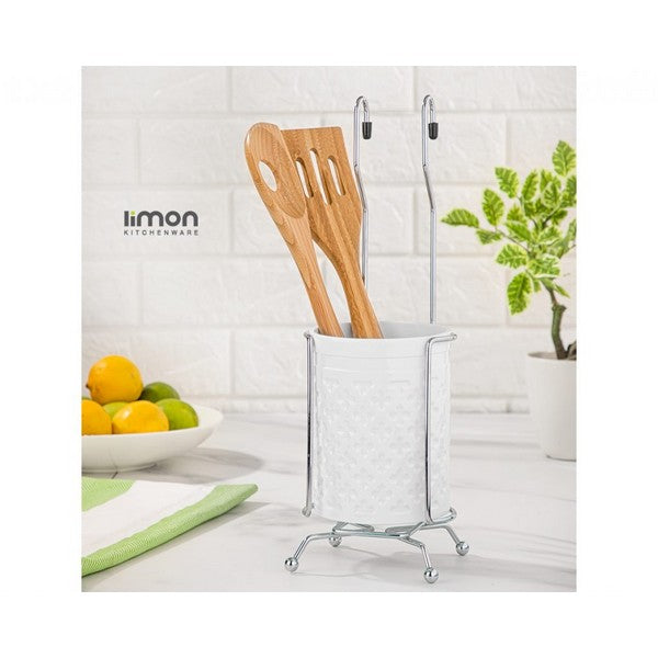 Limon Spoon Cutlery Hanging Holder With Steel Stand