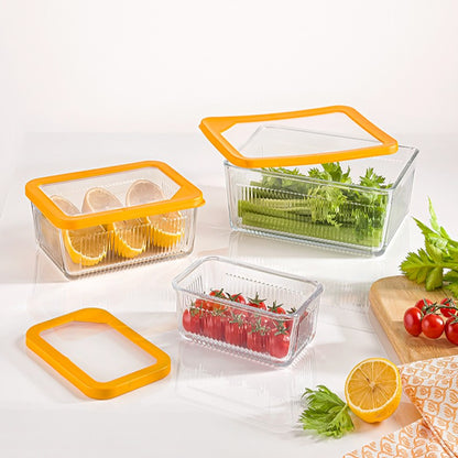 Pack of 3 Limon Unbreakable Glass Food Container Set