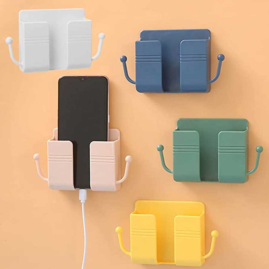 Self-Adhesive Wall Mobile Holder With Hooks