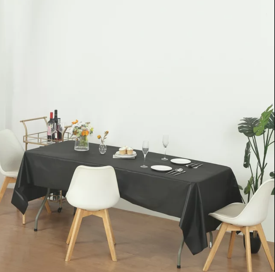 Heavy Duty Plastic Table Covers Tablecloth Reusable