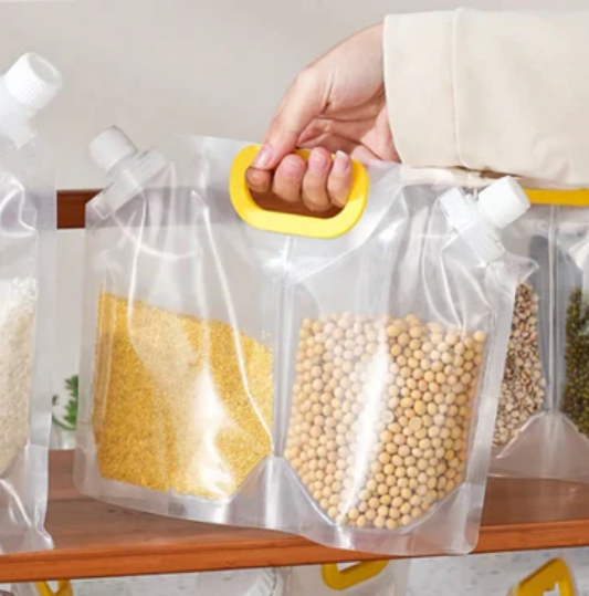 Reusable 2 in 1 Cereal Food Storage Bag