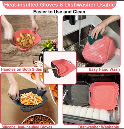 Air Fryer Silicone Reusable Liner Mold