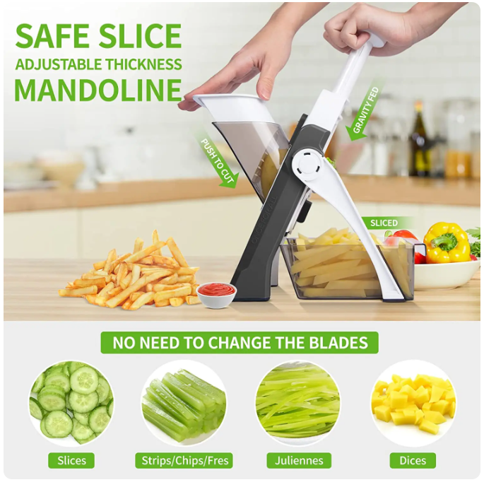 5 in 1 Vegetable Cutter Slicer Multifunctional Chopper