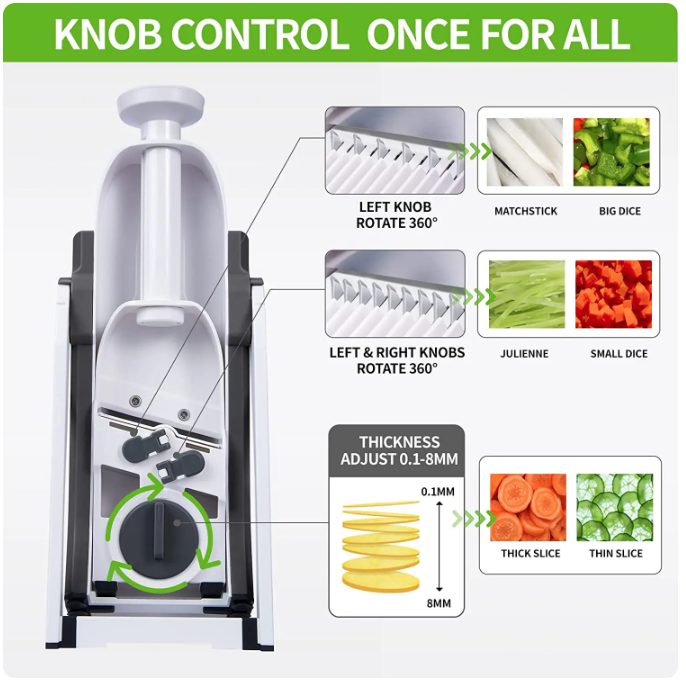 5 in 1 Vegetable Cutter Slicer Multifunctional Chopper