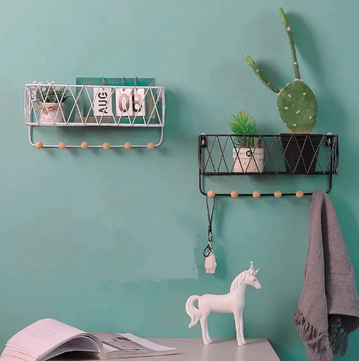 Multipurpose Criss-Cross Wall Utility Shelf