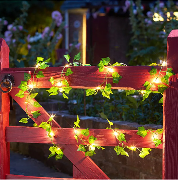 Leaf Garland Plant Fairy Lights For Home Decoration