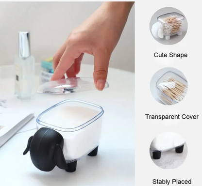 Sheep Shape Cotton Swab And Multipurpose Holder