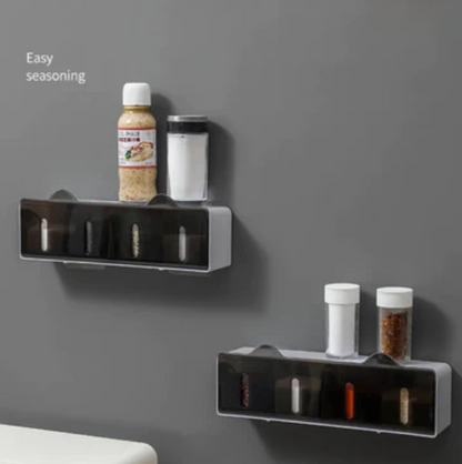 Wall Mounted Spice Storage Rack