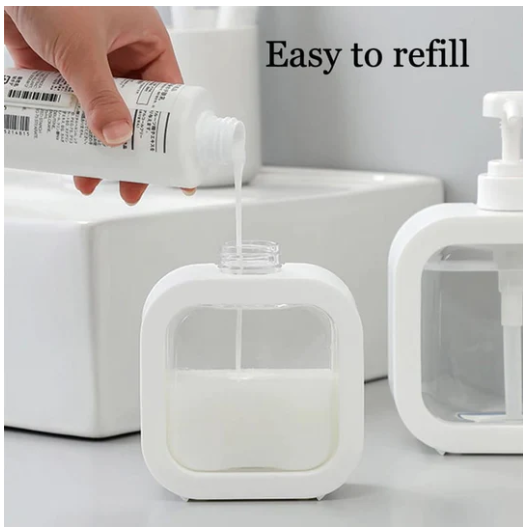 Refillable Lotion and Soap Dispenser