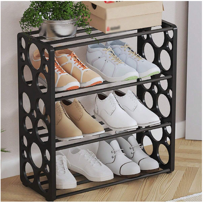 4 Layer Bubble Hole Shoe Rack