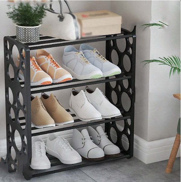 4 Layer Bubble Hole Shoe Rack