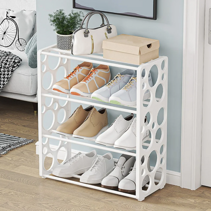 4 Layer Bubble Hole Shoe Rack