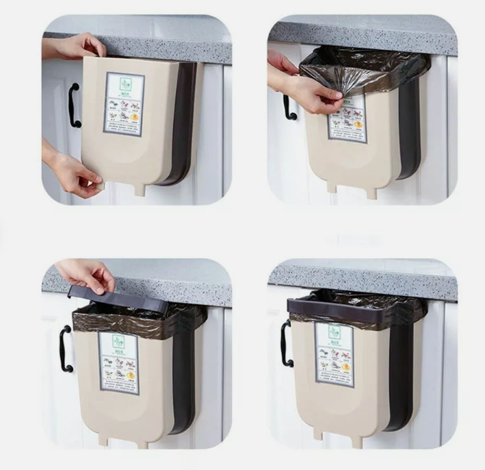 Foldable Hanging Cabinet Dustbin