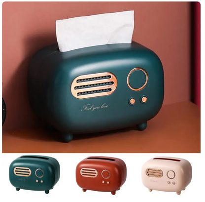 Retro Radio Style Tissue Box