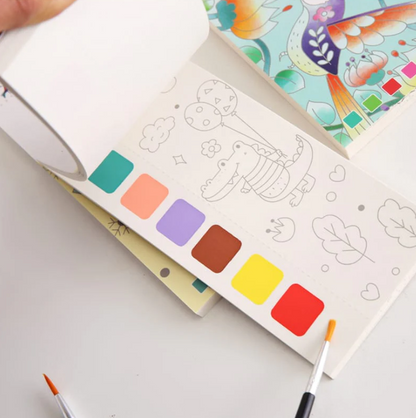 Watercolor Doodle Coloring Book