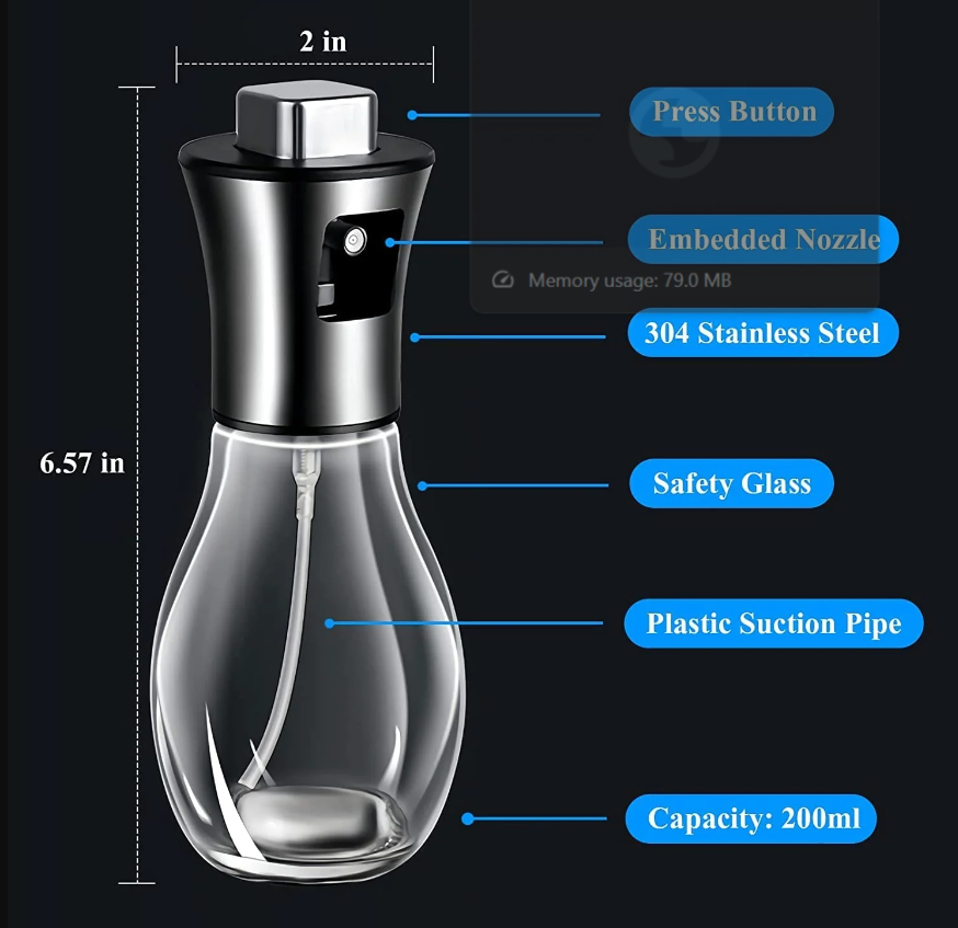 Stylish Oil Spray Bottle