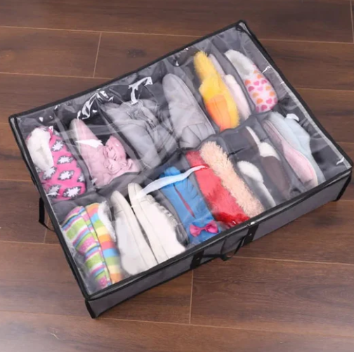 8 Pocket Under Bed Shoe Storage Organizer