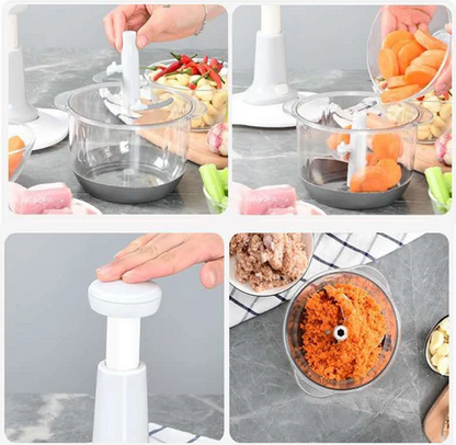 Manual Meat/ Vegetable Push Chopper/ Grinder