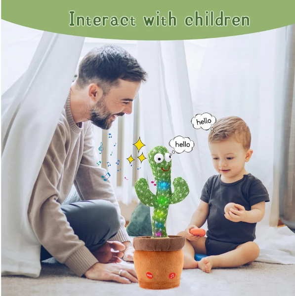 Dancing Talking Cactus Toy with USB Charge