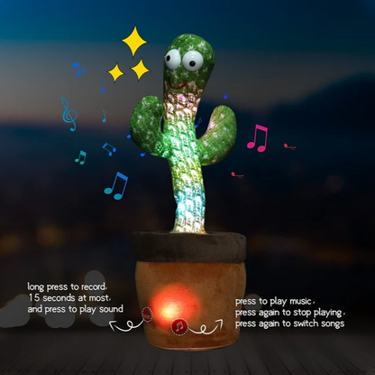 Dancing Talking Cactus Toy with USB Charge